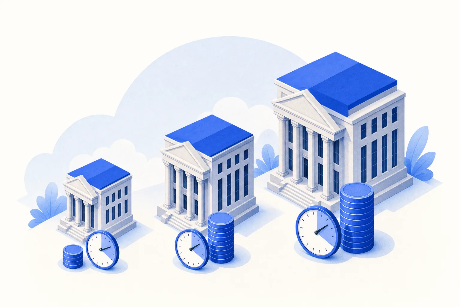 Ilustração editorial em tons de azul representando o artigo: Quanto custa automatizar a captação de um escritório de advocacia