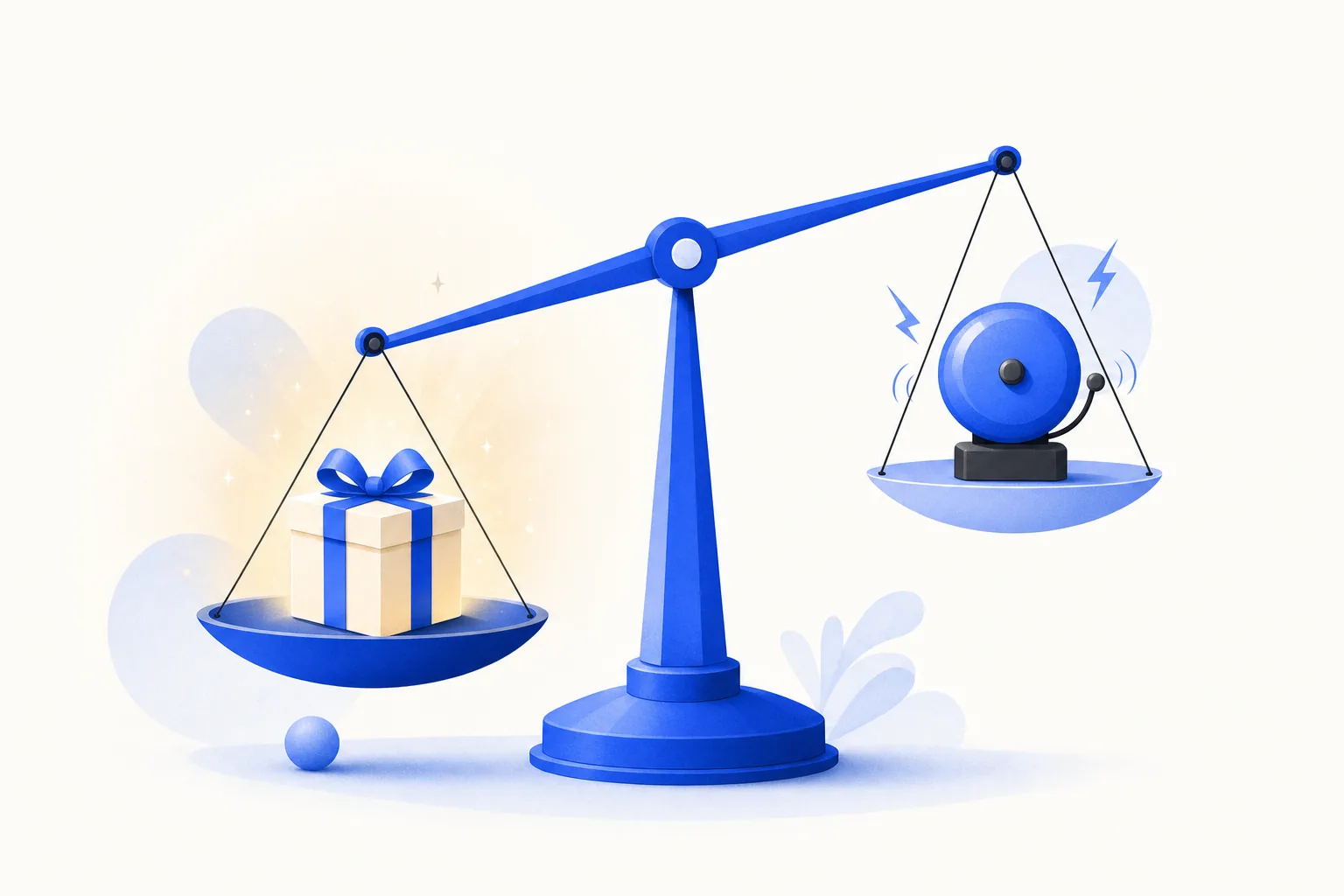 Ilustração editorial em tons de azul representando o artigo: O follow-up que entrega valor vs o que cobra resposta (e por que o segundo queima o lead)